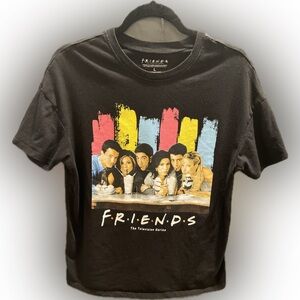FRIENDS Black Kids Shirt with Colorful Print